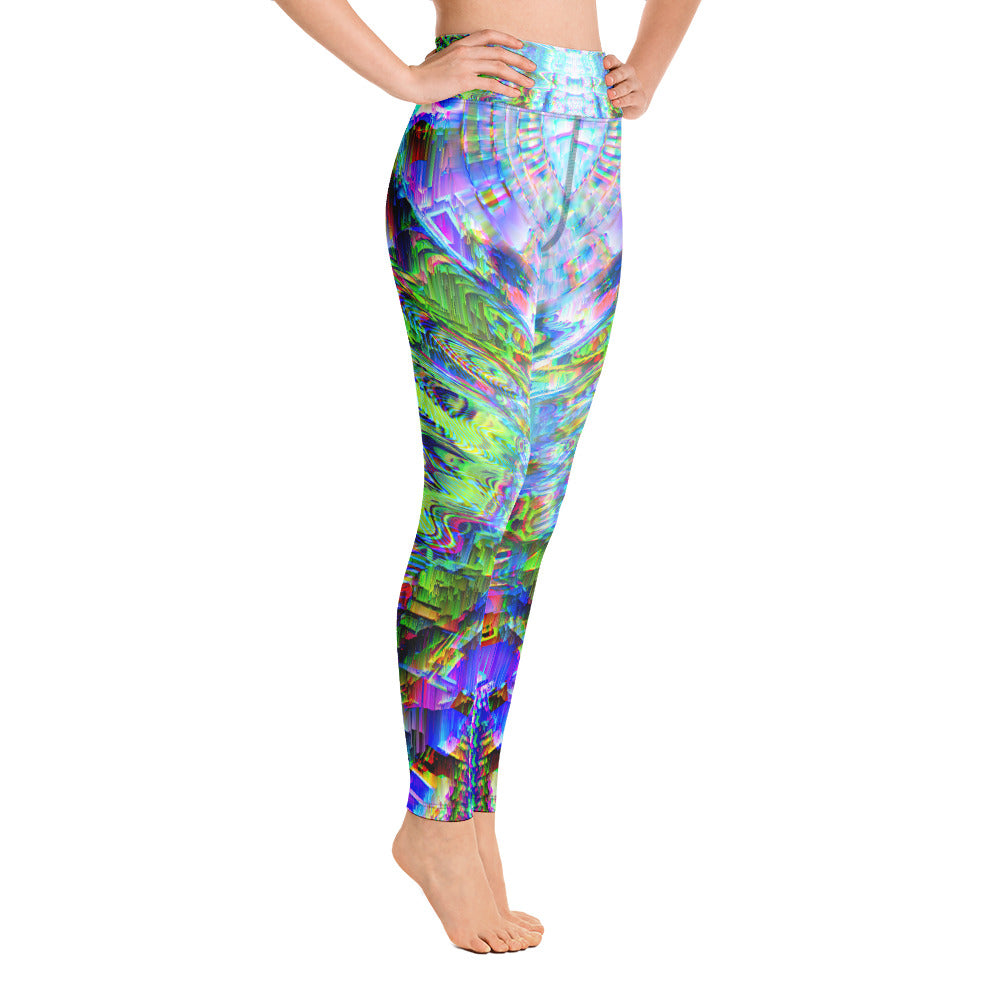 Psychedelic Visionary Art Futuristic Rave Leggings