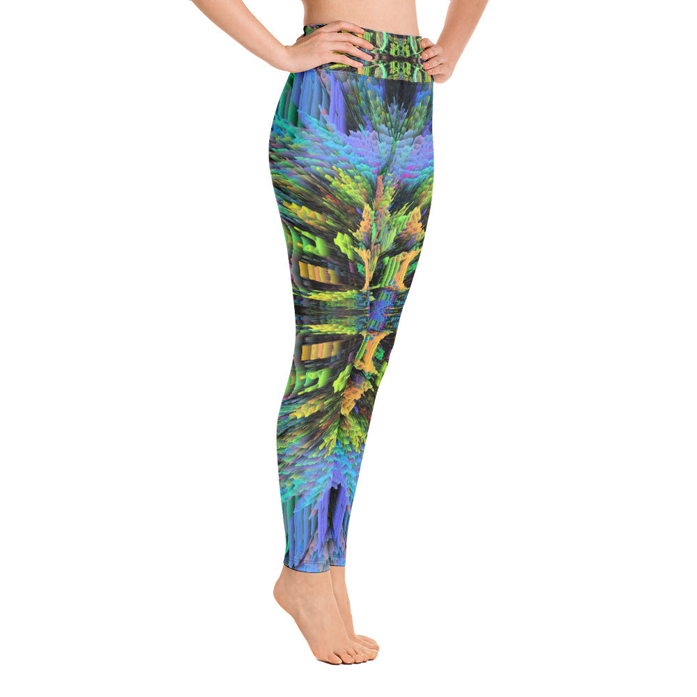 Psychedelic Visionary Art Futuristic Rave Leggings