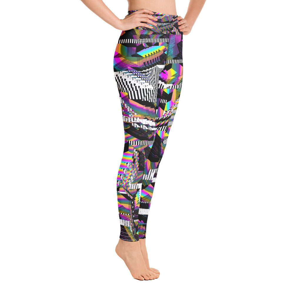 Psychedelic Visionary Art Futuristic Rave Leggings