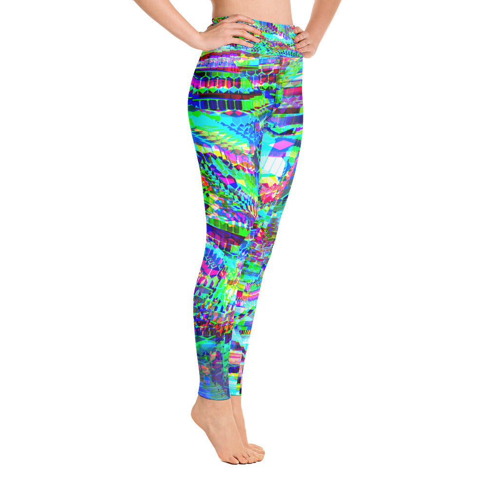 Psychedelic Visionary Art Futuristic Rave Leggings