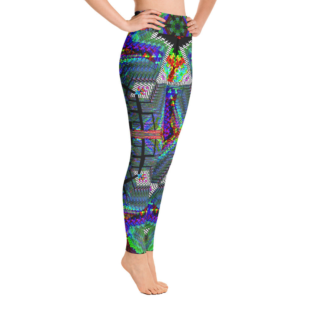 Psychedelic Visionary Art Futuristic Rave Leggings