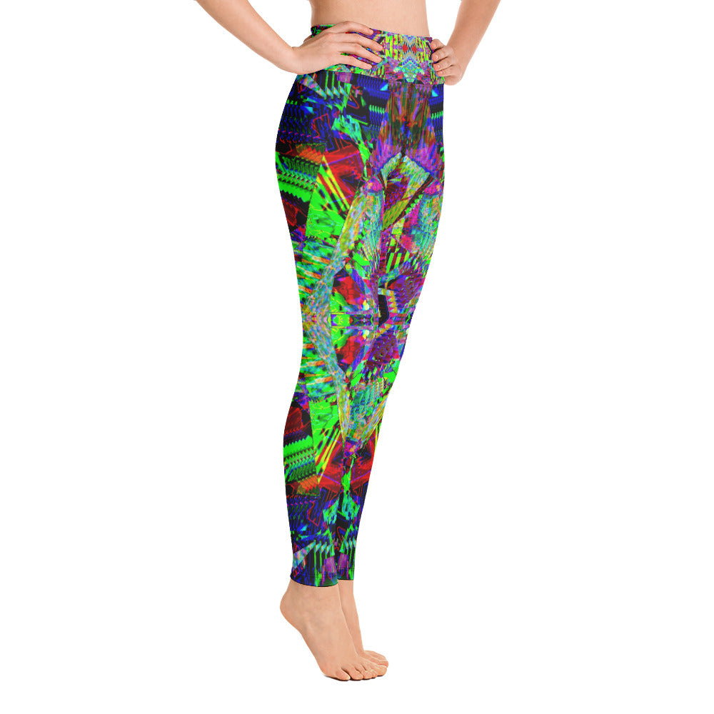 Psychedelic Visionary Art Futuristic Rave Leggings