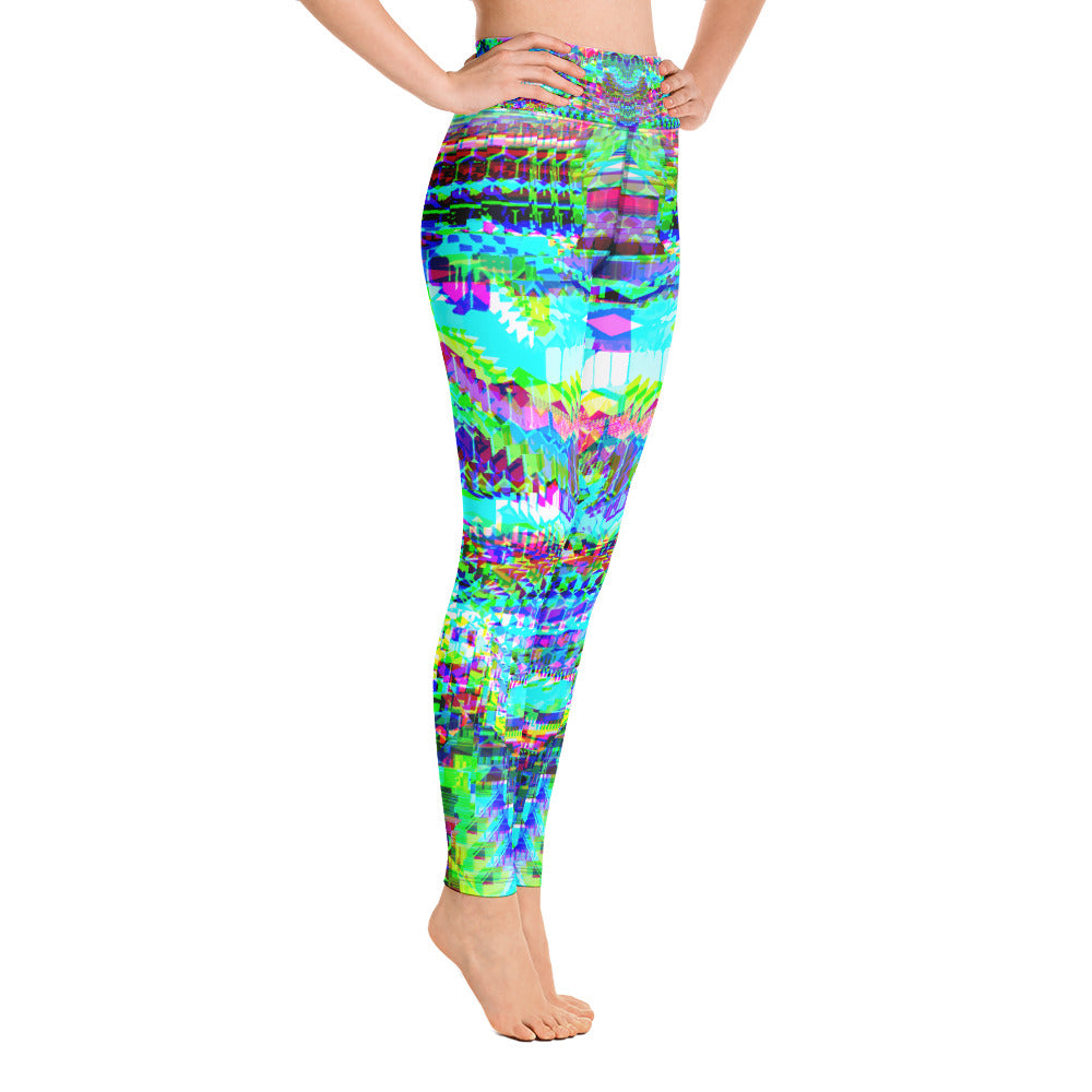 Psychedelic Visionary Art Futuristic Rave Leggings