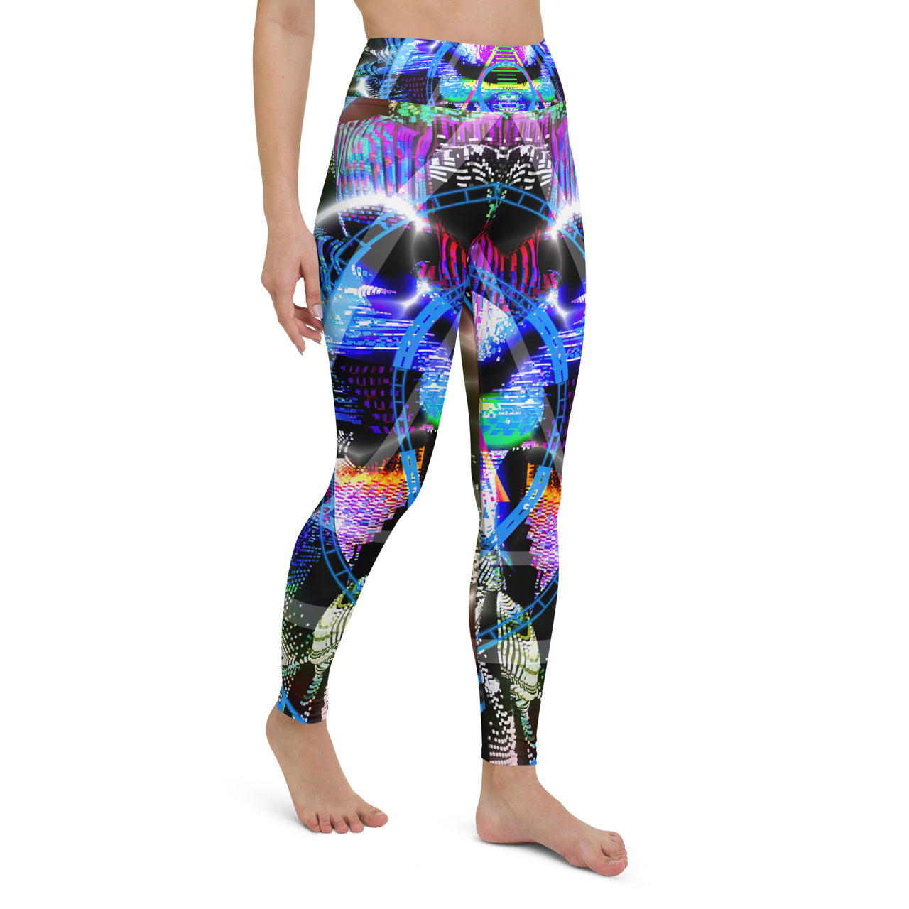 Psychedelic Visionary Art Futuristic Rave Leggings