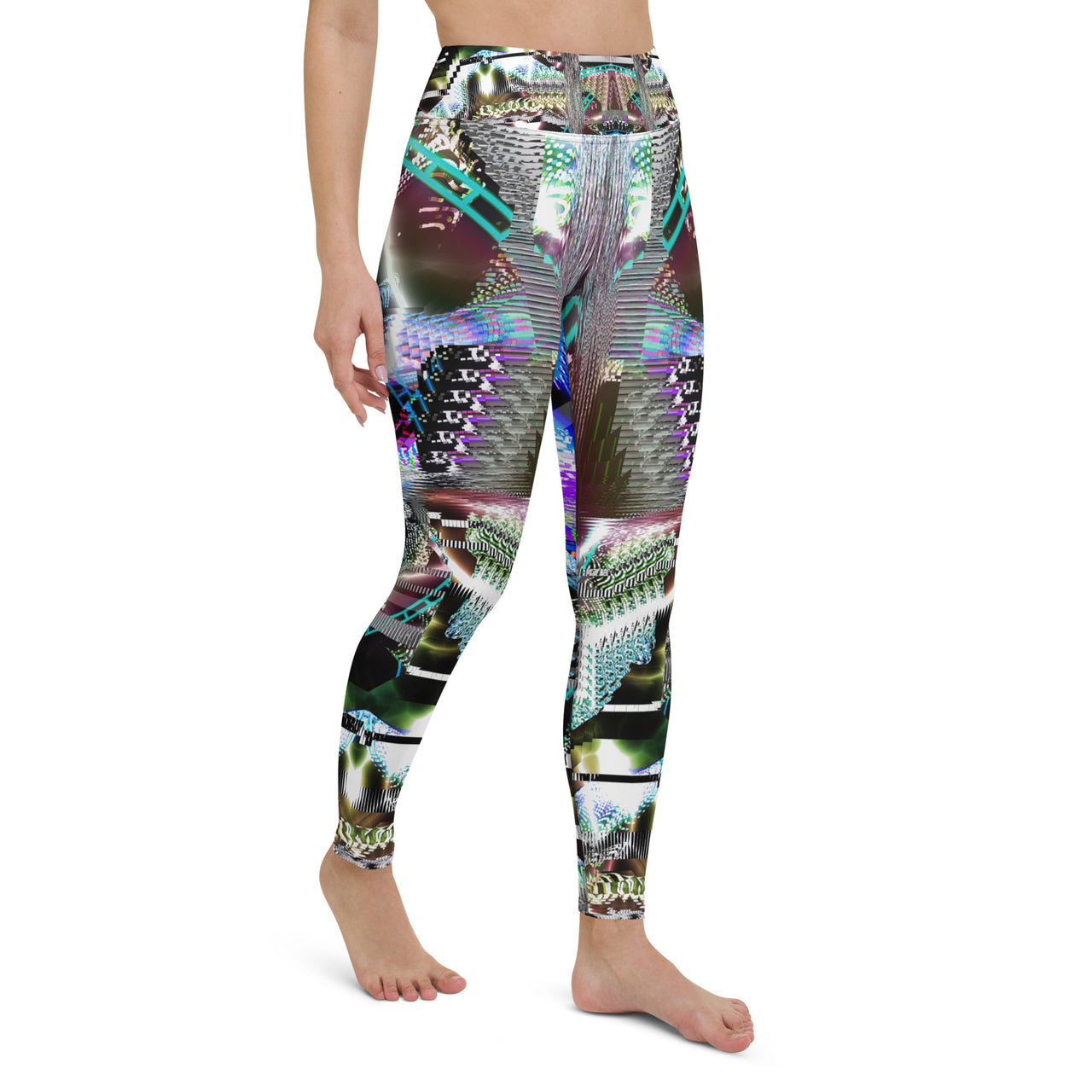 Psychedelic Visionary Art Futuristic Rave Leggings